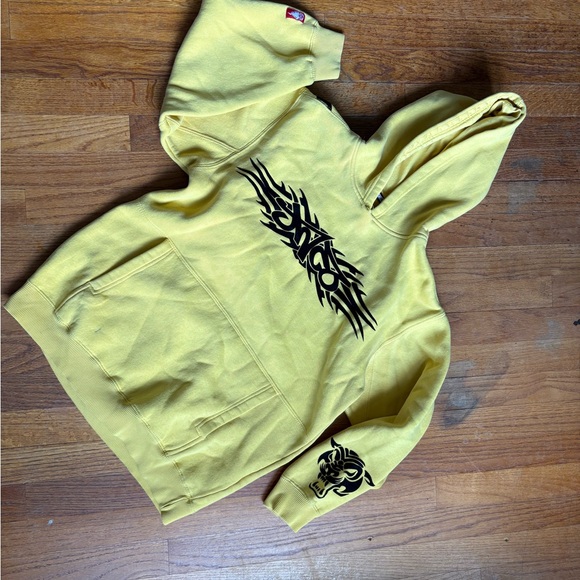 JNCO Vintage 90s Tribal Flame Heavyweight Hoodie - Picture 1 of 8